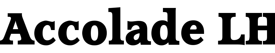 Accolade LH Bold Font Download Free